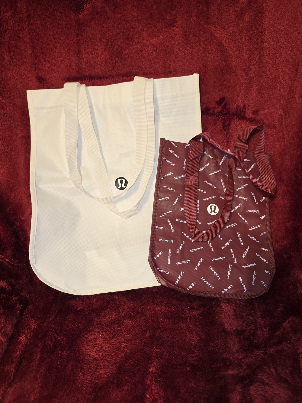 lululemon athletica Tote Set — White and Burgundy